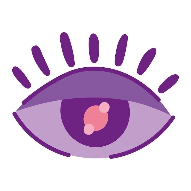 Vetor grátis ícone de desenho animado de globo ocular design isolado