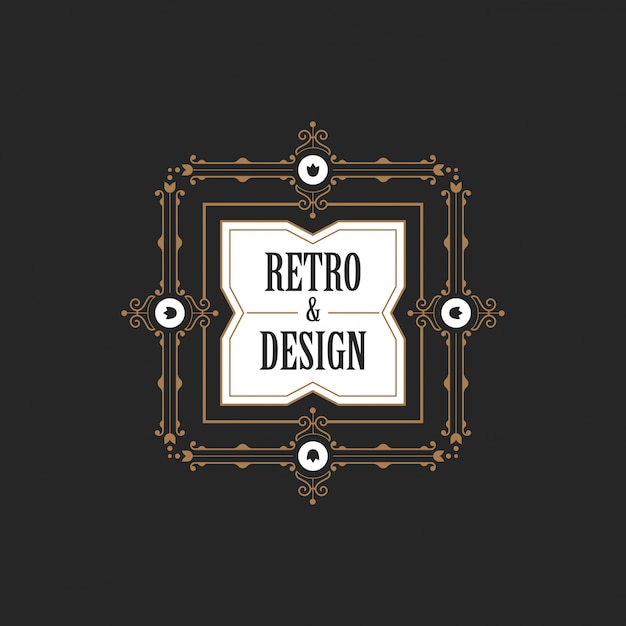 Vetor grátis Ícone de logotipo distintivo rótulo vintage.