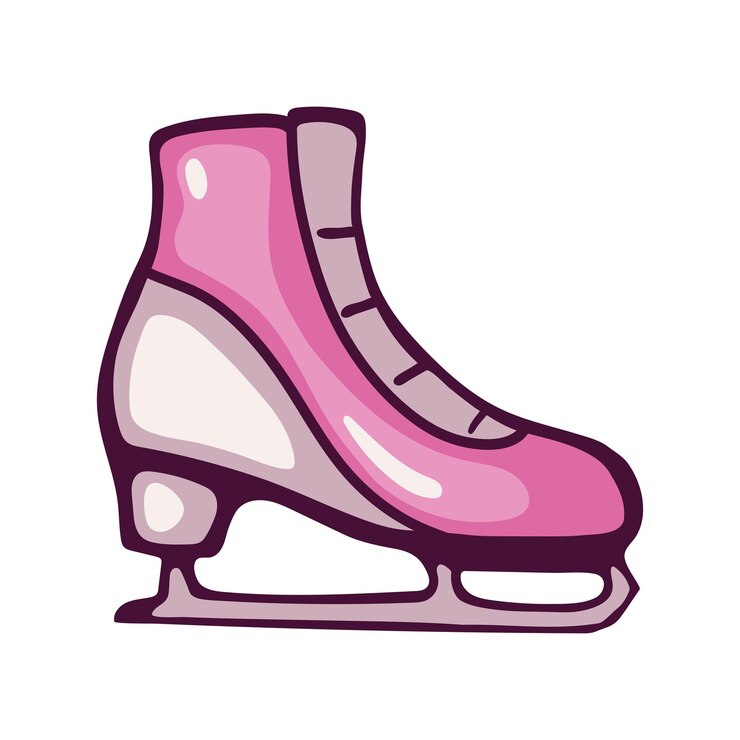Vetor grátis ícone de pop art de skate rosa isolado