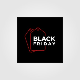 Ícone de venda sexta-feira negra logotipo vetor símbolo ilustração design