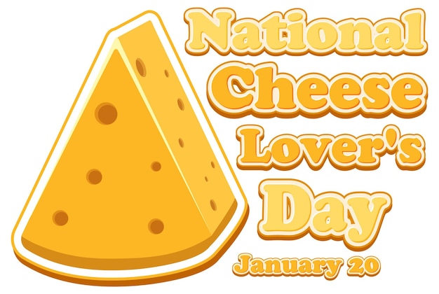 Vetor grátis Ícone do dia nacional dos amantes de queijo