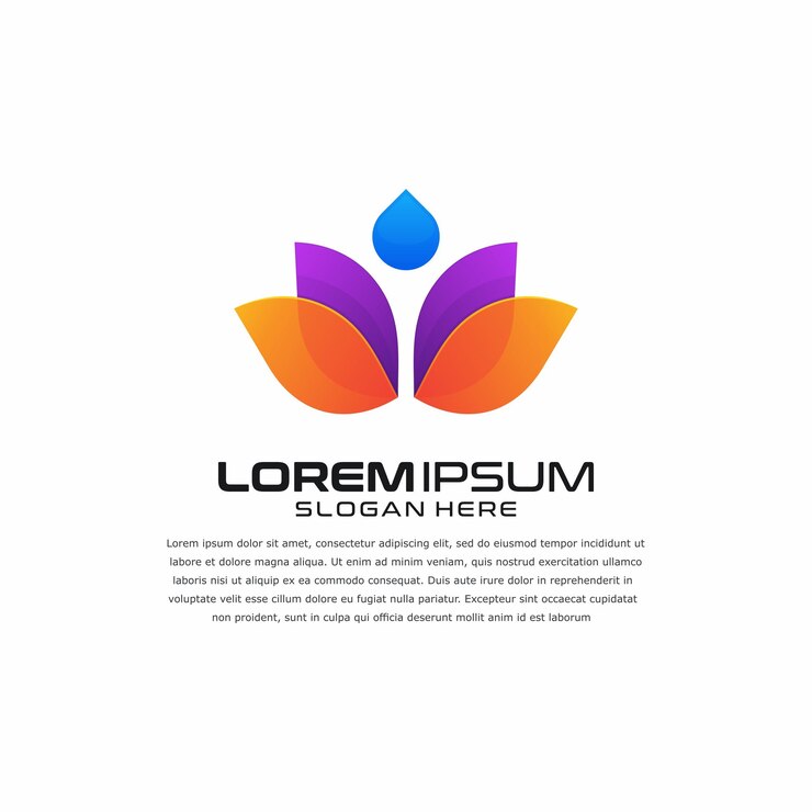 Vetor grátis ícone do logotipo colorfuel