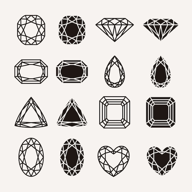 Ícones de diamante