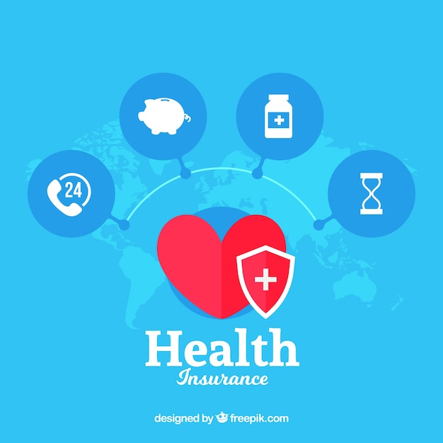 Ícones internacionais de cardiologia e saúde