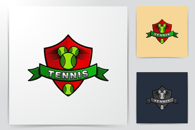 Vetor grátis idéias do logotipo do tênis de raquete. design de logotipo de inspiração. ilustração em vetor modelo. isolado no fundo branco