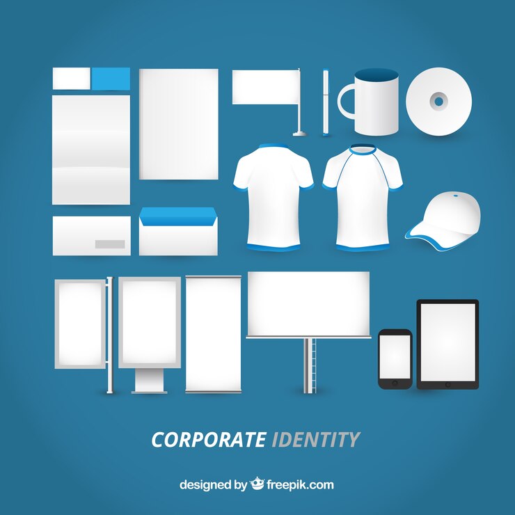 Vetor grátis identidade corporativa em branco
