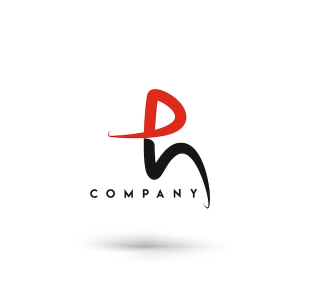 Vetor grátis identidade de marca corporativa design de ph do logotipo de vetor.