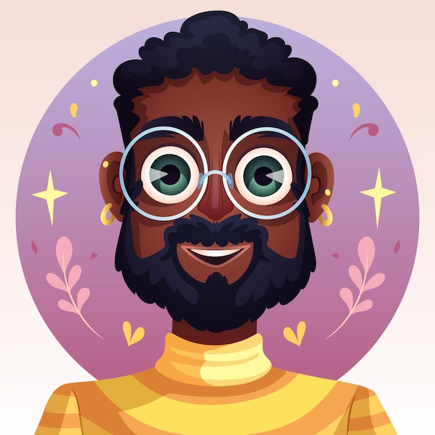 Vetor grátis ilustra??o de avatar gradiente