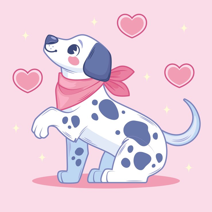 Vetor grátis ilustra??o de cachorro bandana desenhada ?
