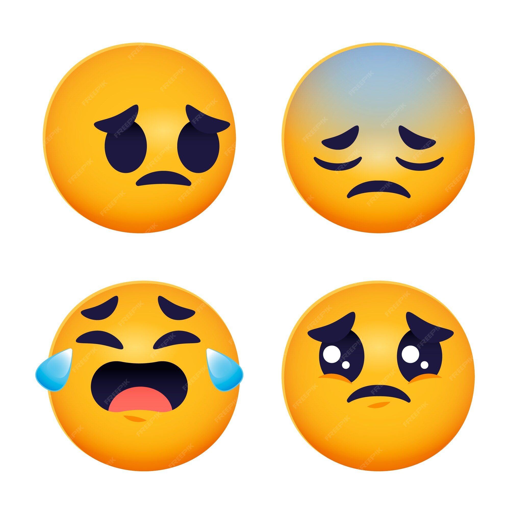 Emoji Carinha Triste, Download Grátis, Desenho, Vetor