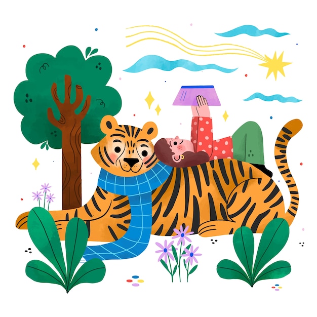 Ilustra??o de livro infantil desenhado ?