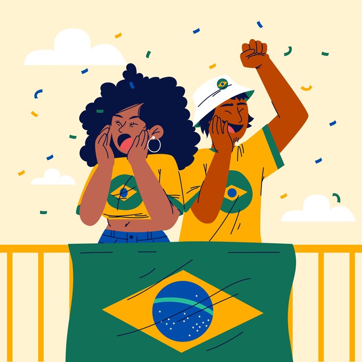 Vetor grátis ilustra??o de torcedores de futebol com design plano