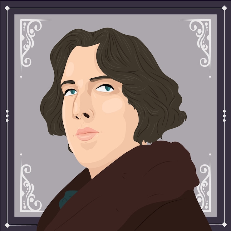 Vetor grátis ilustra??o desenhada ? m?o de oscar wilde