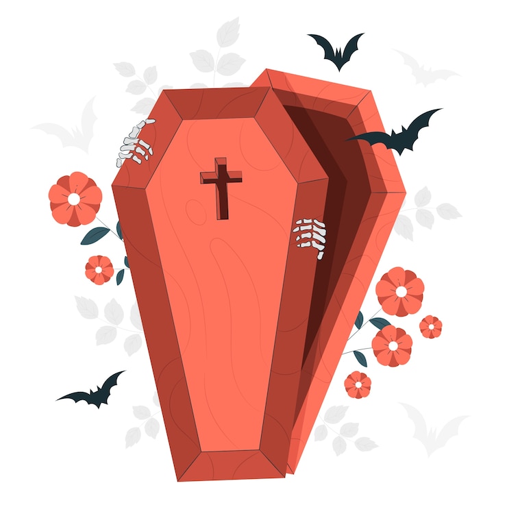 Vetor grátis ilustra??o do conceito de caix?o