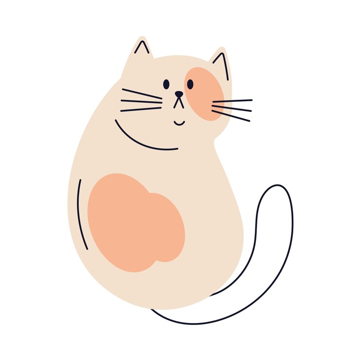 Vetor grátis ilustração animal mascote gato