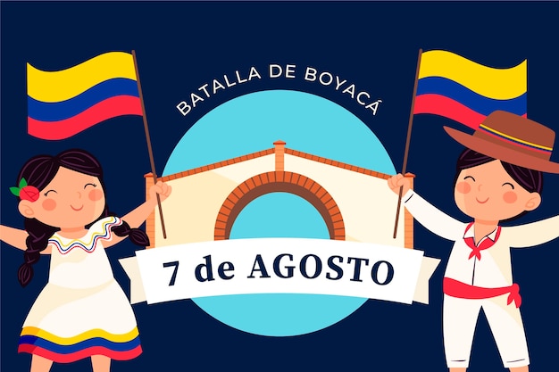 Ilustração batalla de boyaca