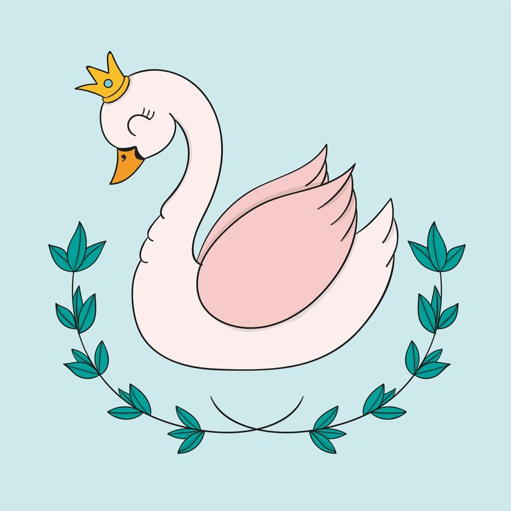 Vetor grátis ilustração criativa da princesa cisne