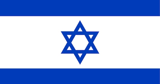 Ilustração da bandeira de Israel
