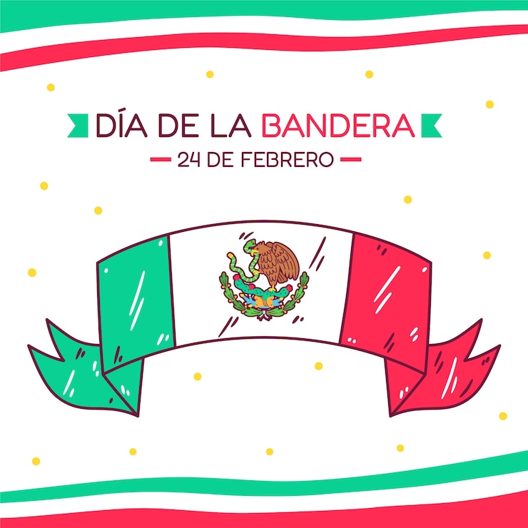 Vetor grátis ilustração da celebração do dia de la bandera