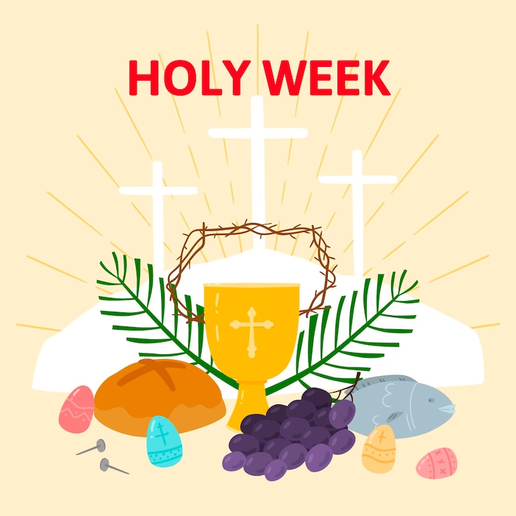 Vetor grátis ilustração da semana santa