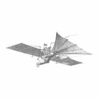 Vetor grátis ilustração de aeronaves vintage