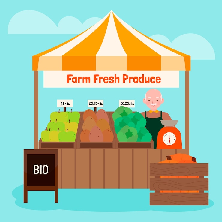 Vetor grátis ilustração de agricultores de design plano desenhado à mão