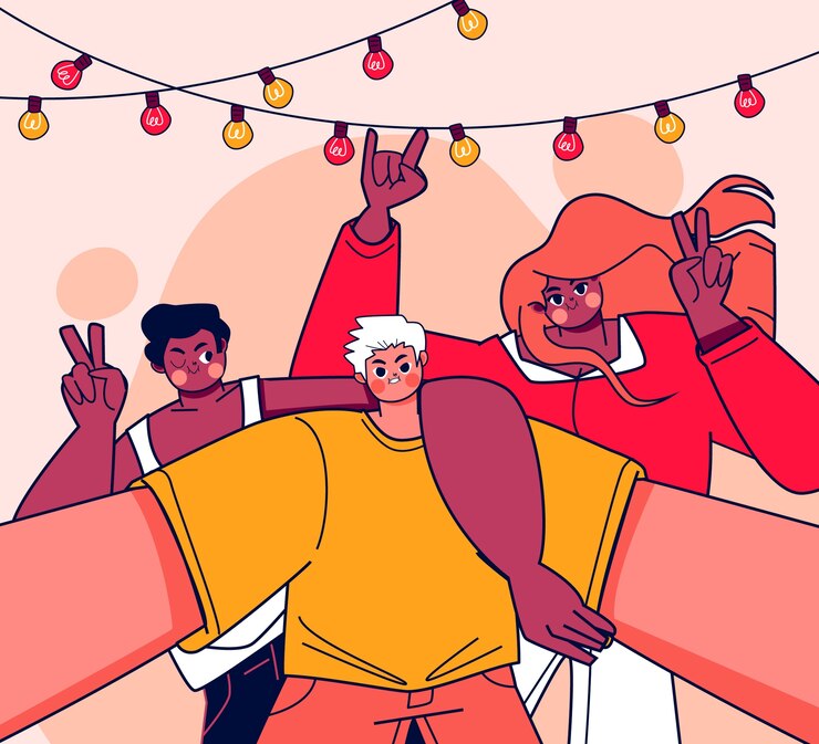 Vetor grátis ilustração de amigos desenhados a mão