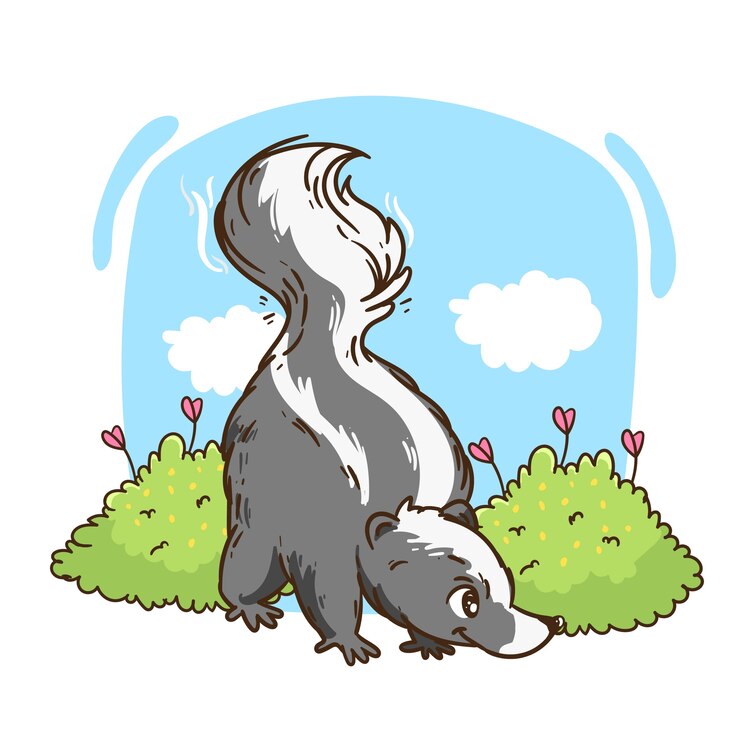 Vetor grátis ilustração de animais de desenho animado desenhada à mão