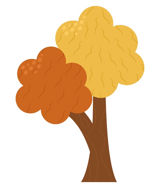 Ilustração de árvore de outono