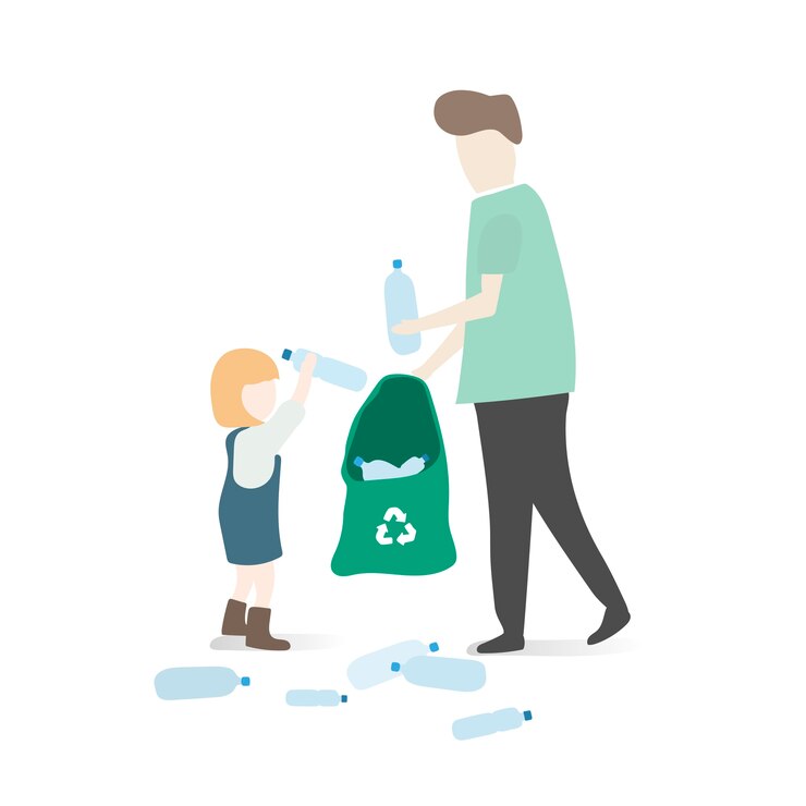 Vetor grátis ilustração de avatar humano com meio ambiente