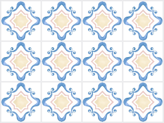 Vetor grátis ilustração, de, azulejos, textured, padrão