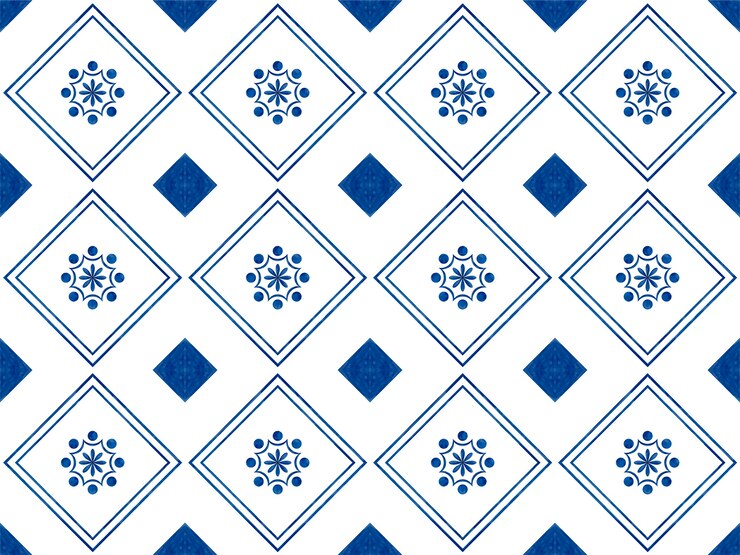 Vetor grátis ilustração, de, azulejos, textured, padrão