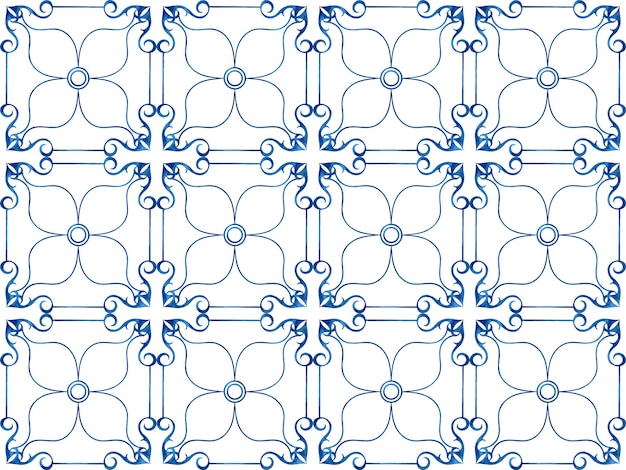 Vetor grátis ilustração, de, azulejos, textured, padrão