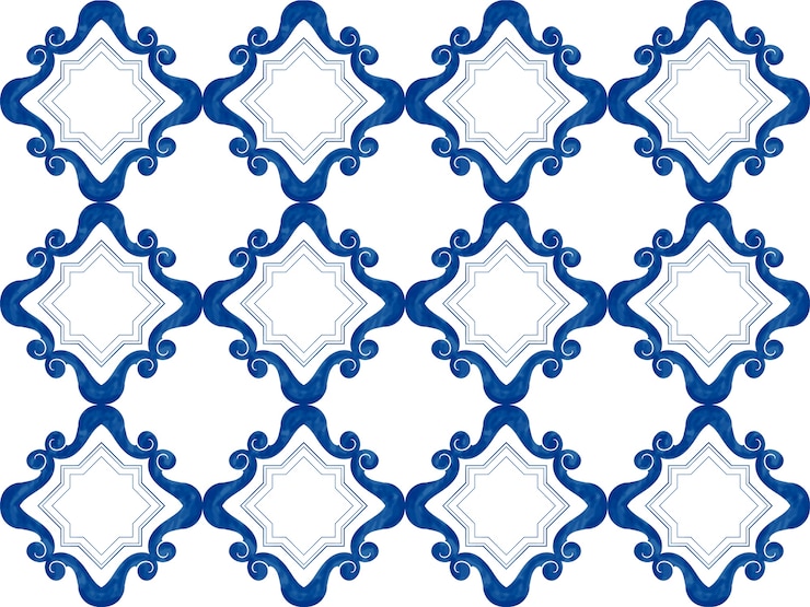 Vetor grátis ilustração, de, azulejos, textured, padrão