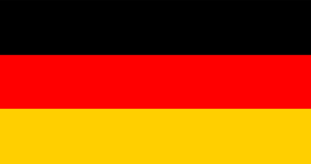 Ilustração, de, bandeira alemã