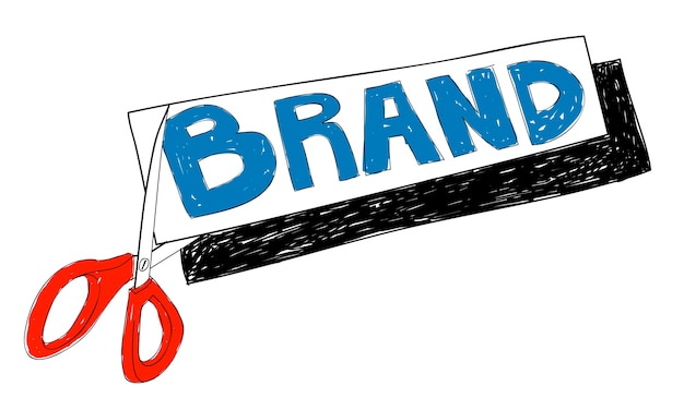 Ilustração de branding de negócios