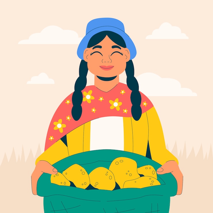 Vetor grátis ilustração de celebração do dia do agricultor plana