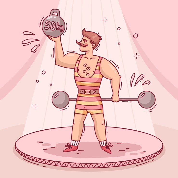 Vetor grátis ilustração de circo rosa desenhada de mão