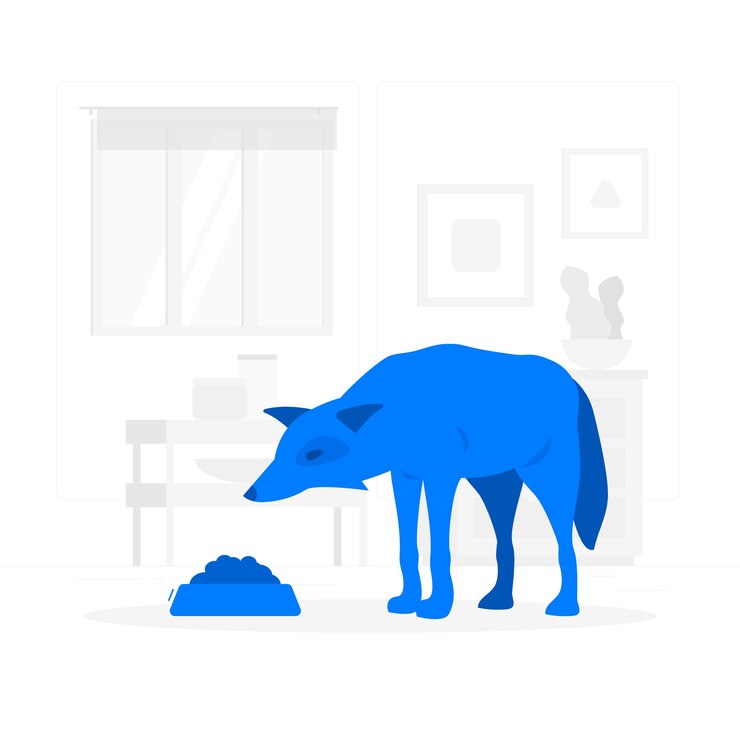 Vetor grátis ilustração de conceito de cão cauteloso