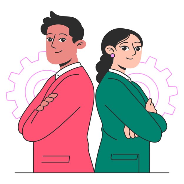 Ilustração de conceito de volta para trás