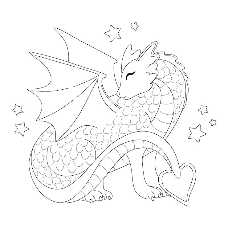 Vetor grátis ilustração de contorno de unicórnio desenhado à mão