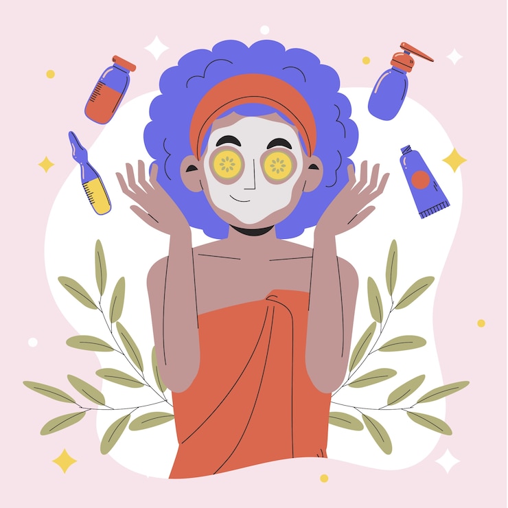Vetor grátis ilustração de cosmetologista de design plano desenhado à mão