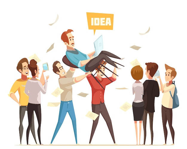 Ilustração de crowdfunding