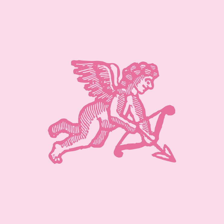 Vetor grátis ilustração de cupido vintage