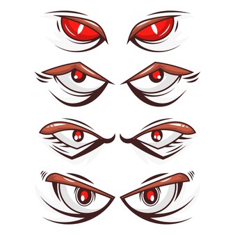 vetor premium l desenhando olhos bonitos de anime. projeto de ilustração.  livre de royalties. 15805508 Vetor no Vecteezy