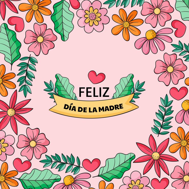 Vetor grátis ilustração de dia das mães desenhada à mão em espanhol