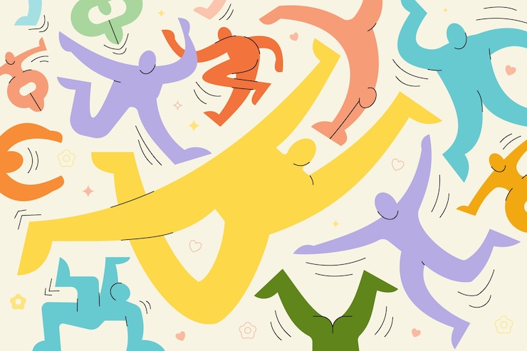 Vetor grátis ilustração de diversidade desenhada a mão