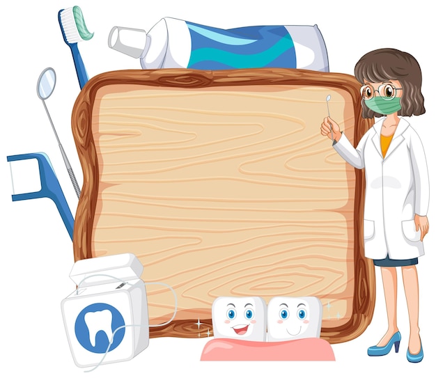 Ilustração de educação em saúde dental