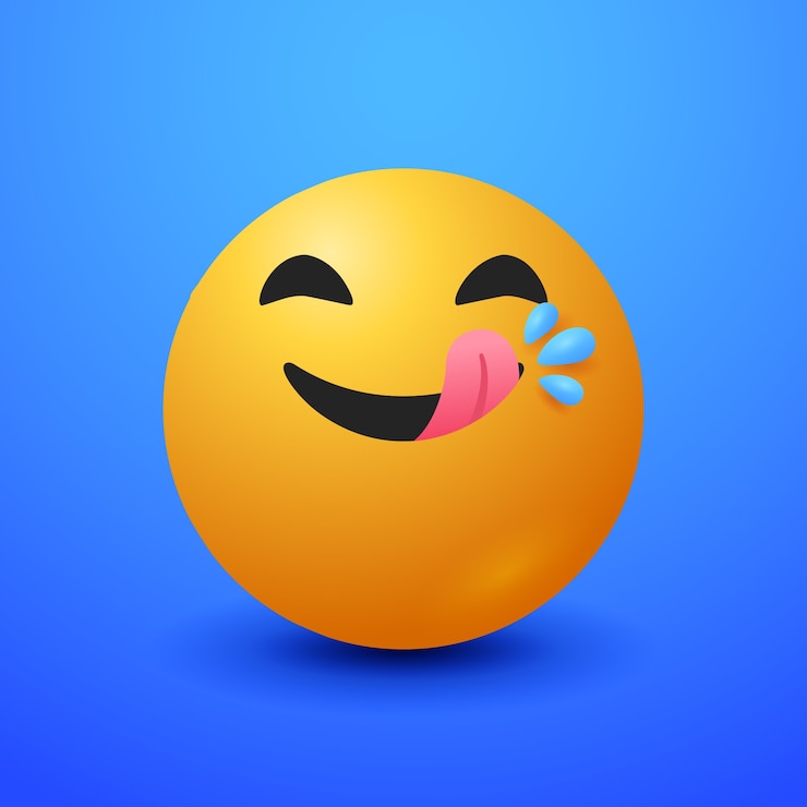 Vetor grátis ilustração de emoji com gradiente de fome