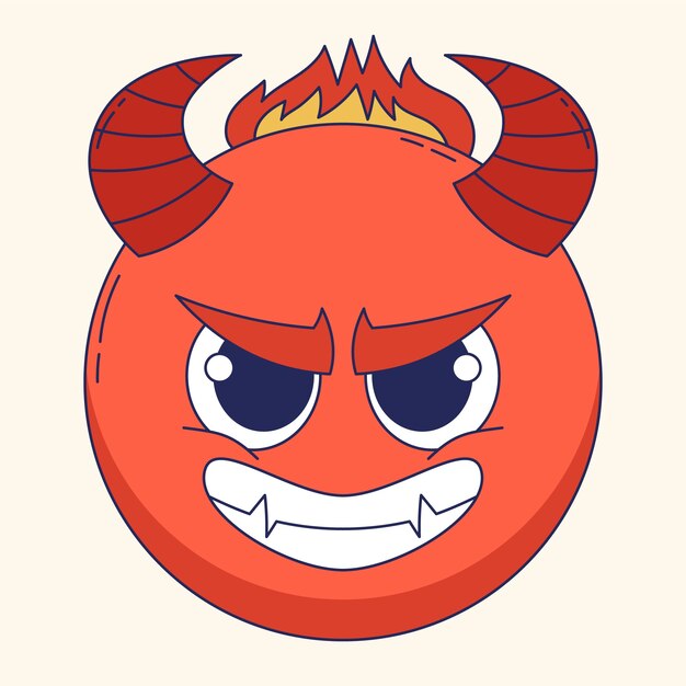 Ilustração de emoji de chifres